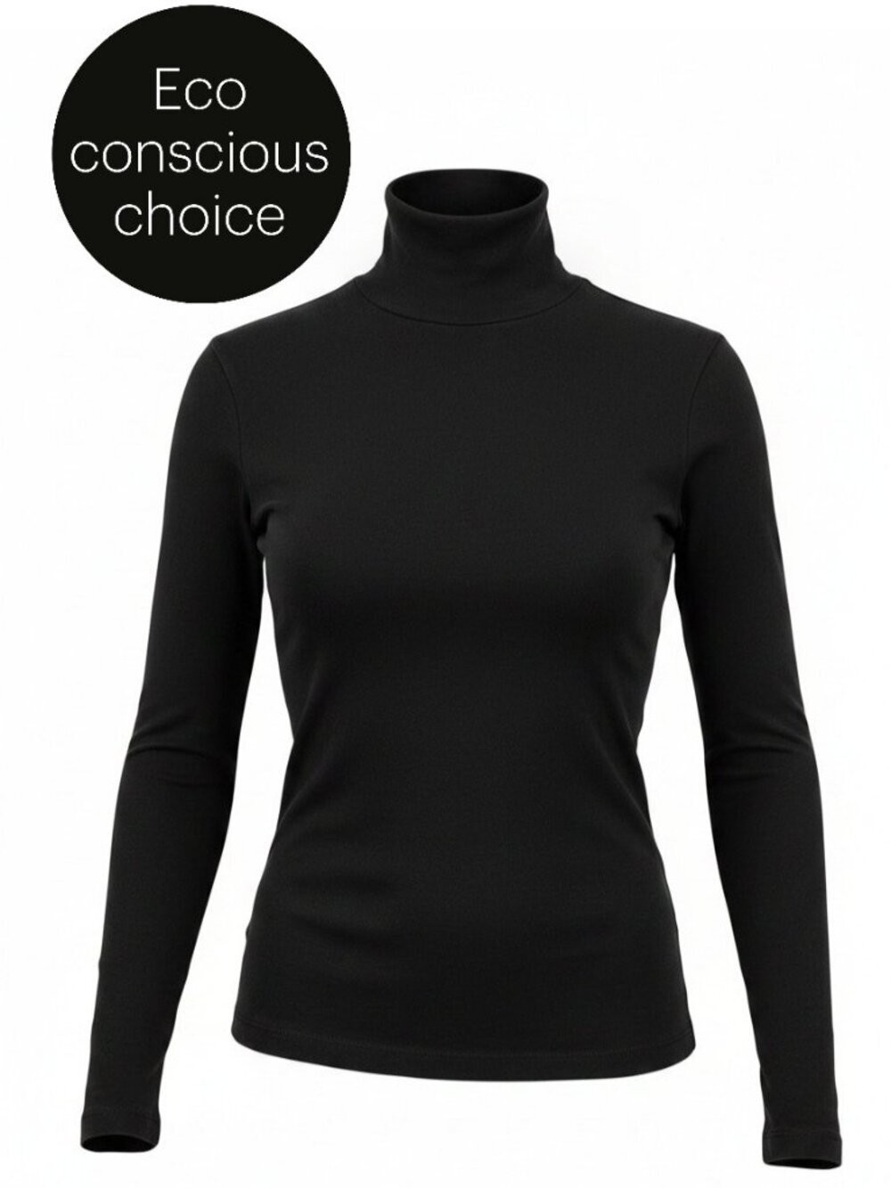 MEC Black Recycled Performance Turtleneck Base Layer Minimalist Outdoor s/p